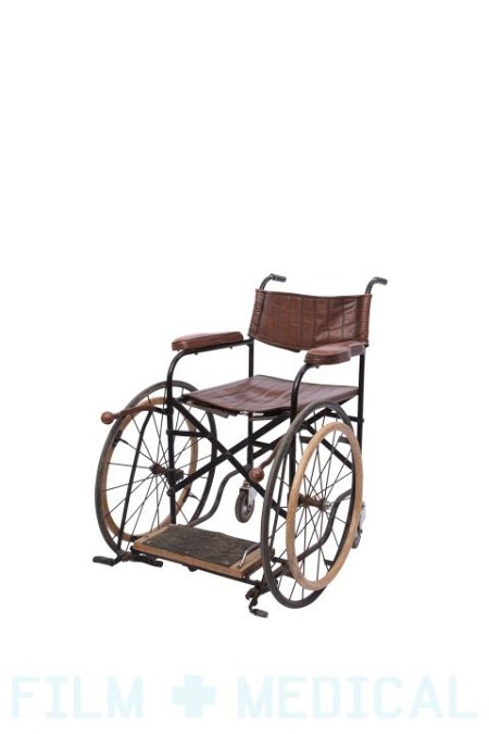 Period Burgundy f=Foldable Wheelchair